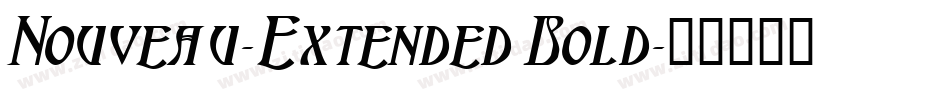 Nouveau-Extended Bold字体转换